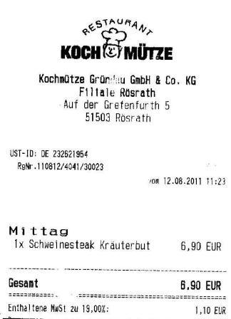 mksm Hffner Kochmtze Restaurant